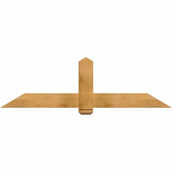Ekena Millwork Eugene Rough Sawn Timber Gable Bracket, Western Red Cedar, 72"W x 21"H x 4"D x 6"F, 7/12 Pitch GBW072X21X0406EUG00RWR - main
